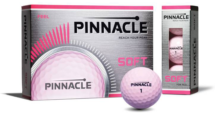 Pinnacle Soft pink golfballen te bedrukken bij Golfbaldrukkerij.nl